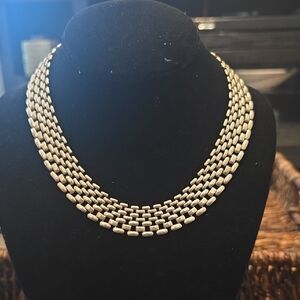 Elegant Silvertone Necklace